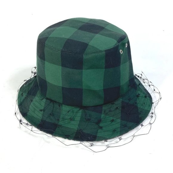 AUTHENTICITY GUARANTEED Dior Oblique Veiled bob hat checked - Picture 1 of 10